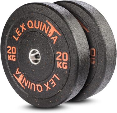 Lex Quinta Blaster Plate - гумові бамперні диски 50мм, 5-25кг, помаранчеві вкраплення, безшумне падіння