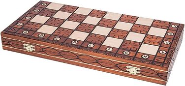 Дитячі шахи JUNIOR LUX 41x41 см – дерев'яні фігури та дошка