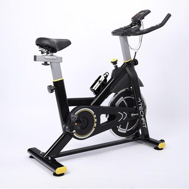 Фітнес-велотренажер TechFit з маховиком 8 кг, 99 рівнів опору, регульоване сидіння/кермо, датчик пульсу, тримач для планшета, до 120 кг, ергономічні педалі, для початківців та професіоналів