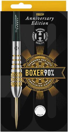Дротики Harrows Boxer Bomb 90% вольфраму, стальний наконечник, 22 г