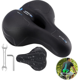 Велосипедне сідло Cloud Comfort Pro 2.0: М'яке, ергономічне, з пам'яті ефектом, амортизуюче, дихаюче. Підходить для чоловіків, жінок та дітей. City, Mountain Bike, з підвіскою.