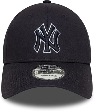 Кепка New Era 9Forty Strap Cap з вишитим логотипом New York Yankees (Navy)