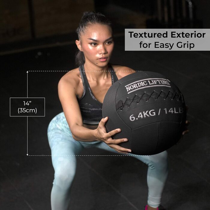 М'яч для фітнесу Nordic Lifting Wandball - медичний м'яч для кросфіту, фітнесу, тренувань у залі та силових вправ