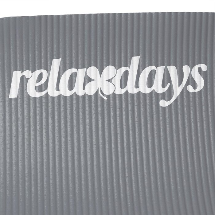 Килимок для йоги Relaxdays 2 шт., 1 см, з ременем, для пілатесу, фітнесу, ортопедичний, 60x180 см, сірий