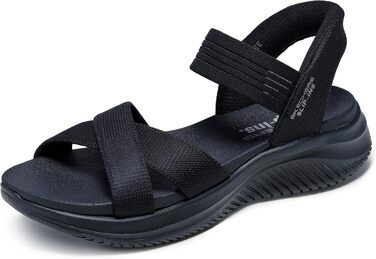 Жіночі сандалії Skechers Ultra Flex 3.0 Never Netter Hands Free Slip-ins, чорні, сітка Gore, розмір 39 EU