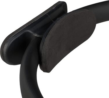 Кільце для пілатесу з вправами, подвійний хват, з м'якою обшивкою, кільце для йоги з опором, скловолокно, діаметр 37 см, чорний, 1 шт.