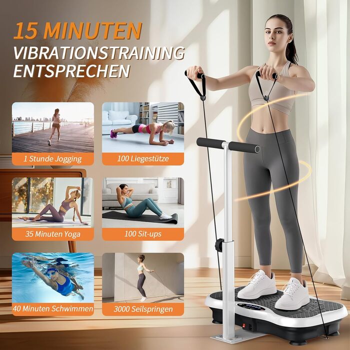 Віброплатформа для дому з пультом та Bluetooth, Vibro Shaper для всього тіла
