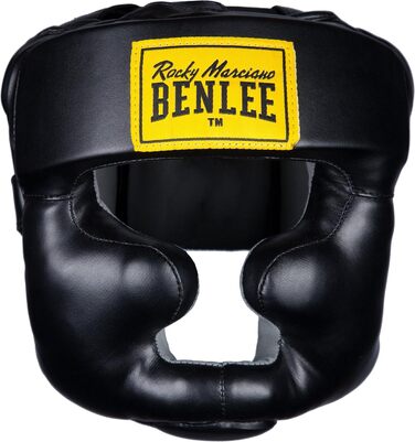 Захисний шолом BENLEE з екошкіри, повний захист, чорний, L-XL
