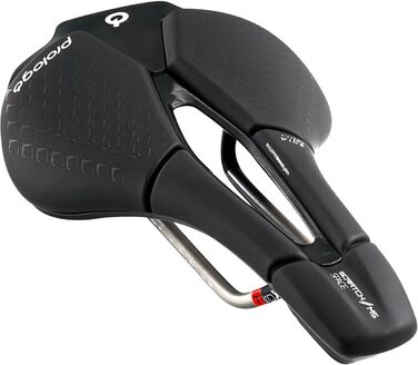 Сідло Prologo Scratch M5 PAS Tirox 140мм для шосейного велосипеда, 250x147мм, чорне