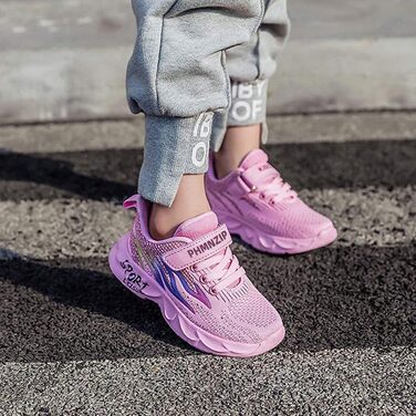 Дитячі кросівки Kinder: спортивні, легкі, дихаючі, для бігу та занять спортом (28 EU, Cx6888 Рожевий)