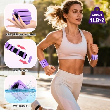 Набір для пілатесу Better Me (15 предметів): пілатес-кільце 30,5 см, м'ячі 22,9 см, обтяжувачі для щиколоток 0,9 кг та фітнес-резинки для підтяжки тіла, фіолетовий