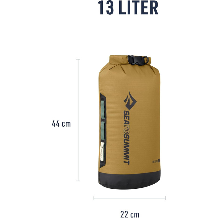 Водонепроникний мішок Sea to Summit Big River Golden Brown L – міцний, з ручками та кільцем для кріплення
