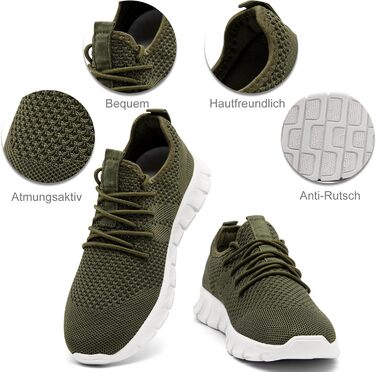 Чоловічі кросівки Damyuan: спортивні, для бігу, туризму, тенісу та фітнесу (47 EU, зелені)