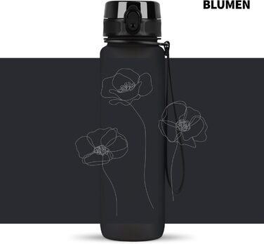 Пляшка для води 720°DGREE uberBottle 1л з ситечком, трітан, червоний, герметична, BPA-free, для спорту, фітнесу, велосипеда, університету, багаторазова