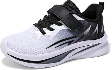 Дитячі спортивні кросівки для хлопчиків: зручні, дихаючі, для залу та вулиці (чорний, сірий, 30 EU)