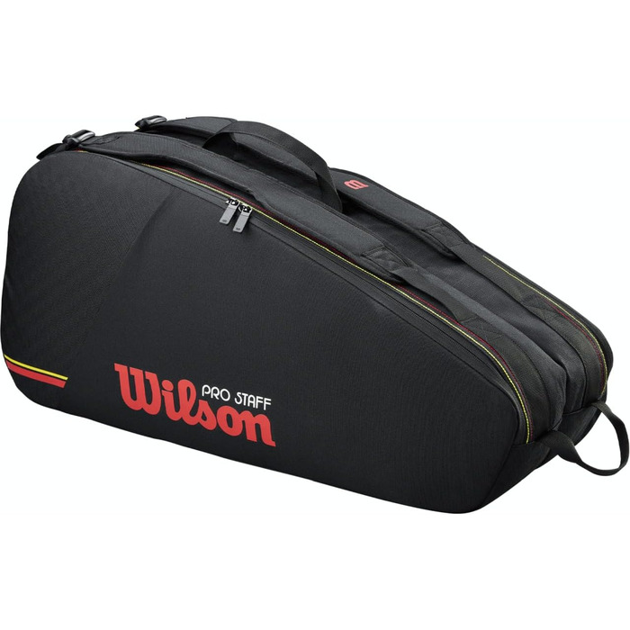Сумка для тенісних ракеток Wilson Pro Staff Classic 6PK Чорна - Професійна сумка для 6 ракеток