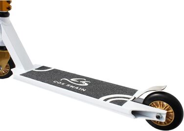 Трюковий самокат Cox Swain Ramp-X345, ABEC 9, PU колеса, чорний, супер міцна якість