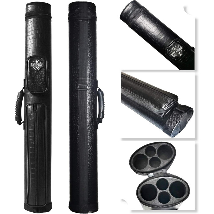 Чохол для більярдного кия Hartschalenkoffer A02-schwarz, овальний, 2 шт.