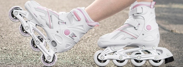 Регульовані ролики RAVEN Pulse White/Pink (розмір 37-40)