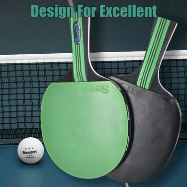 Набір для настільного тенісу Senston: 2 ракетки, 3 м'ячі, сумка. Підходить для студентів, початківців, тренувань та сімейного дозвілля. Модель S6