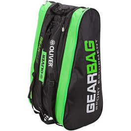 Сумка для ракеток Oliver Gearbag чорна-зелена, для тенісу, сквошу, бадмінтону