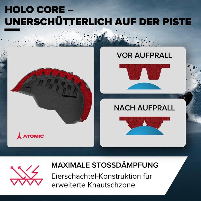 Шолом Atomic Revent Lite для гірськолижного спорту та сноубордингу, чорний, 59-63