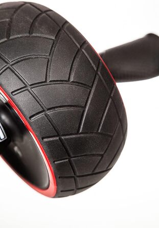 Ролик для преса IRON GYM IRG013 Speed Abs, тренажер для преса, 9,4x3,6x7,9 см, чорний/червоний