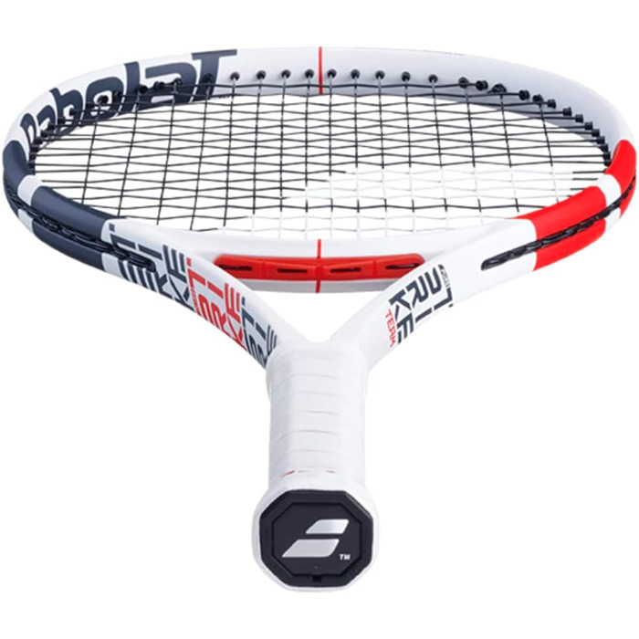 Тенісна ракетка Babolat Pure Strike Team 2019, без струн, біло-чорно-червона, розмір 2