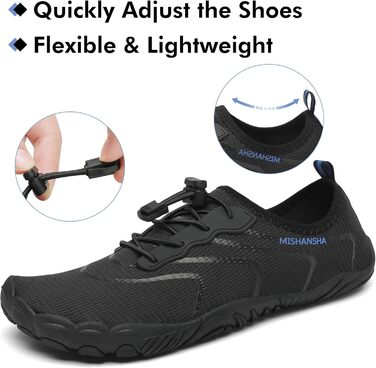 Чоловічі та жіночі аквашузи Mishansha, чорного кольору, розмір 40 EU