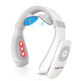 FORTHiQ Масажер для шиї з підігрівом, електричний масажер для шиї, 15 рівнів, портативний, 2025 Edition