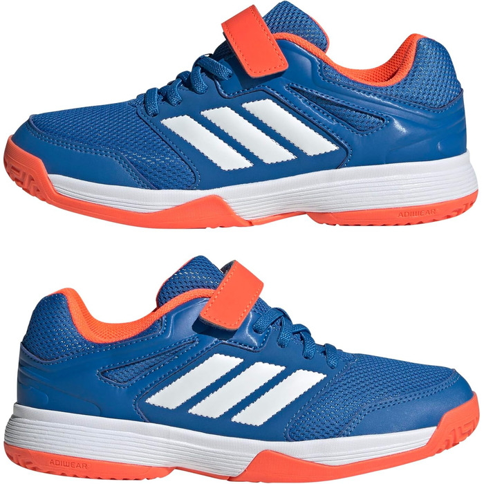 Дитячі кросівки Adidas Speedcourt Indoor для залу - унісекс (31 EU, Bright Royal Cloud White Team Solar Orange)