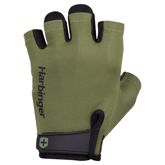 Рукавиці Harbinger Power Gloves 2.0 для важкої атлетики, тренувань, фітнесу та занять у спортзалі, зелені, розмір XL