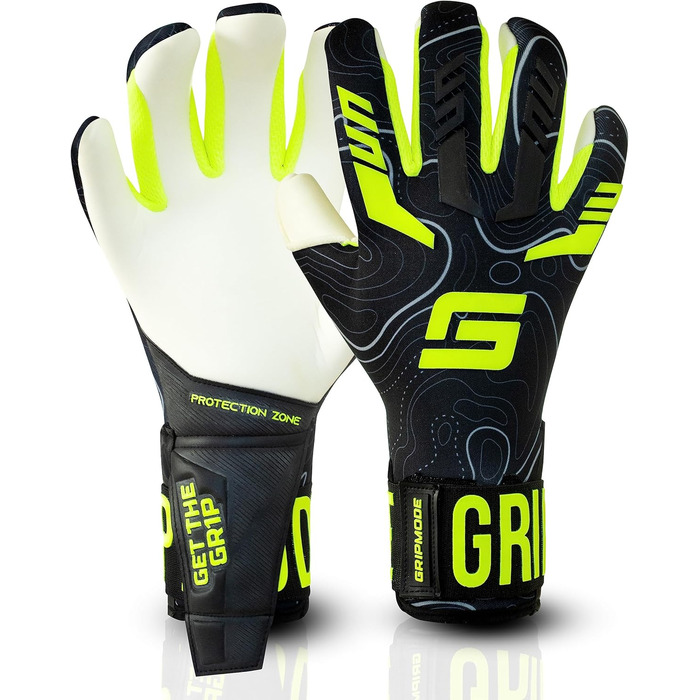 Воротарські рукавички GRIPMODE Torwarthandschuhe Herren Ultra Hybrid 2.0 - ультралегкі рукавички з подовженою зоною захвату та латексним покриттям Griptec® для футболу, розмір 7-11