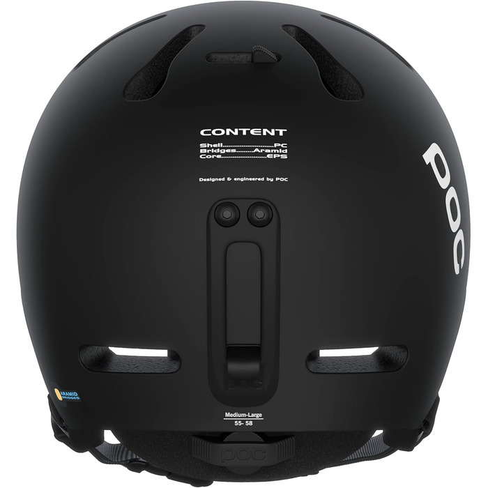 Шолом для скі та сноуборду POC Fornix Uranium Black Matt XL-XXL (59-62 см), легкий, для фрірайду та скитурів, оптимальний захист