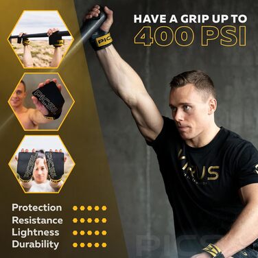 Тренувальні рукавички PICSIL Golden Eagle без дірок, для кроссфіту, фітнесу, боксу, важкої атлетики, проти мозолів, підвищене збереження магнію, безпальцеві