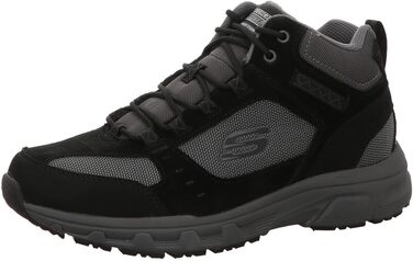 Чоловічі черевики Skechers Oak Canyon Ironhide, 43 EU, чорний замш, сітка, шкіра, сірий декор