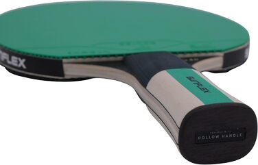 Sunflex Color COMP G40 професійна ракетка для настільного тенісу з анатомічною ручкою, ITTF сертифікований зелений наклад, для досвідчених гравців