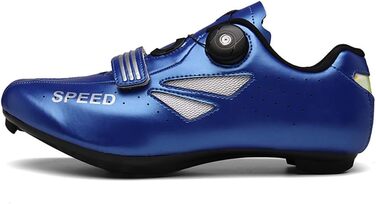 Велосипедні шкарпетки для чоловіків та жінок, MTB, шосейні, кросівки, дихаючі, для активного відпочинку, сумісні з SPD-SL/SPD, 36-47 EU, білий (43 EU, синій)