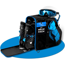 Чохол для лижних черевиків дитячий ISCHGL (Чорно-синій) 40L з відділенням для шолома та аксесуарів