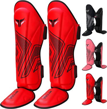 Захист ніг Mytra Fusion для боксу, ММА, Муай Тай та єдиноборств (червоний, S/M)