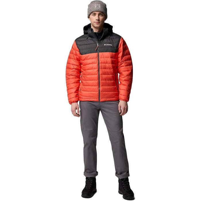 Чоловіча куртка з капюшоном Columbia Powder Lite (Zing, Shark, L)
