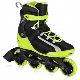 Роликові ковзани Spokey MrsFIT, чорно-зелені, р. 36