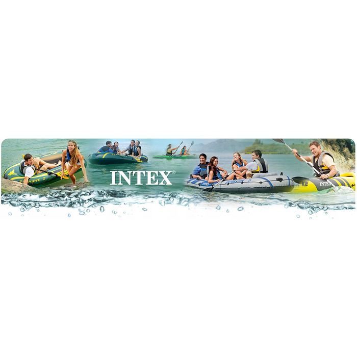 Надувний двомісний каяк Intex Explorer з веслами та насосом
