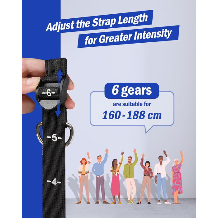 Набір еластичних стрічок для фітнесу та пілатесу з регульованою штангою, 20-360lbs, для дому