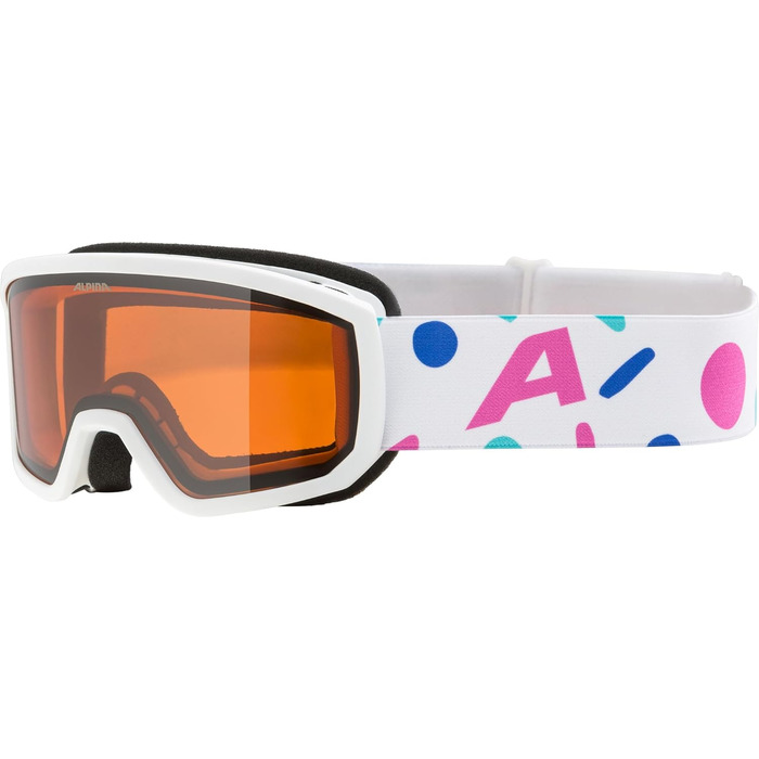 ALPINA Uniex Kinder Carabeo Jr. Kibrille (1 шт.) - білий з рожевим матовим покриттям