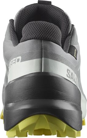 Жіночі трейлранні кросівки Salomon Speedcross Gore-Tex 43 1/3 EU, Sharkskin, Clearly Aqua, Sunny Lime