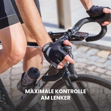 Велосипедні рукавички GripGrab SuperGel 6mm DoctorGel, безпальцеві, літні, чорні, розмір M