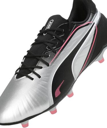 Футбольні бутси PUMA King Match FG/AG, 43 EU, Puma Silver/Black/White