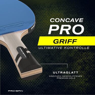 PRO SPIN Набір ракеток для настільного тенісу- Карбон, Професійний, Преміум-якість, Висока точність, Спін, Захисний чохол (2 шт.)