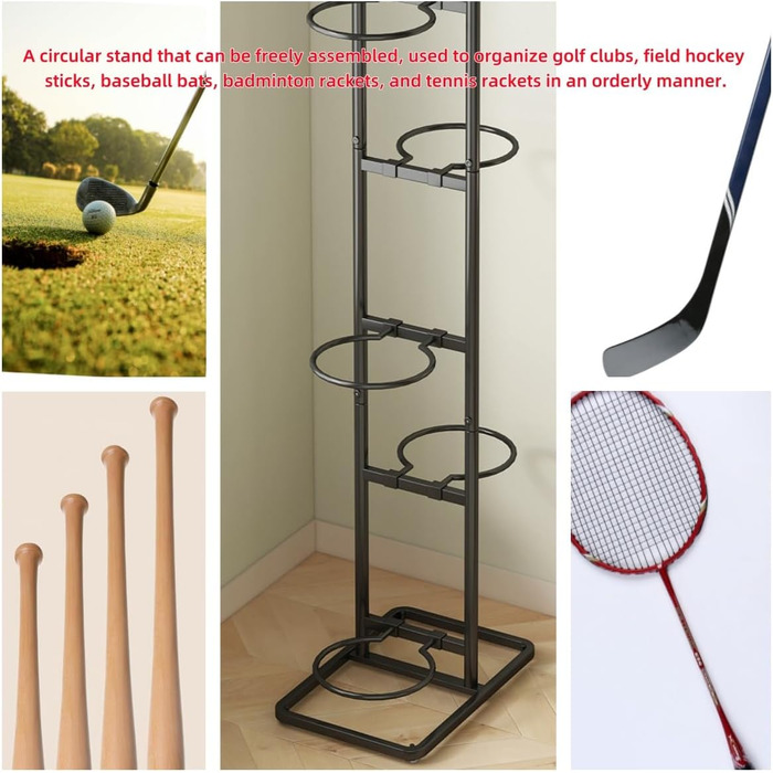 Стійка для м'ячів: сталева стійка для зберігання баскетбольних, футбольних та волейбольних м'ячів (5 тримачів) - економія місця, легка збірка, для внутрішнього та зовнішнього використання